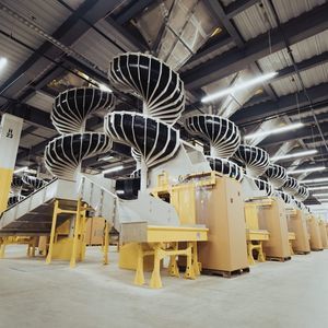 espiral de transporte por gravidade