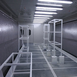 cabine de pintura fechada