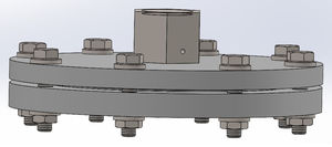 separador por membrana com fixação de flange 1