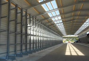 sistema de armazenamento para materiais de construção