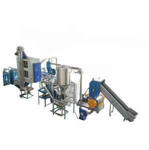 linha de reciclagem de materiais plásticos