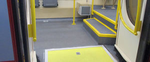 revestimento de piso para trem em PVC