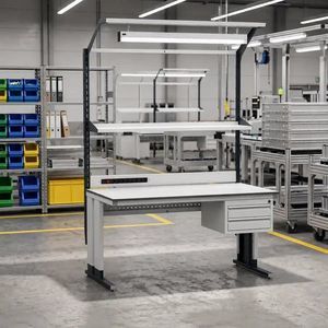 bancada de trabalho em aço