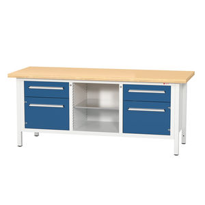 mesa de trabalho com gavetas