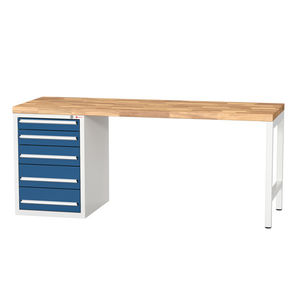 mesa de trabalho com gavetas