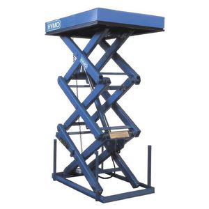 mesa elevatória de tesoura tripla