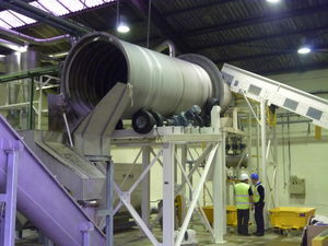 Linha de reciclagem de plástico