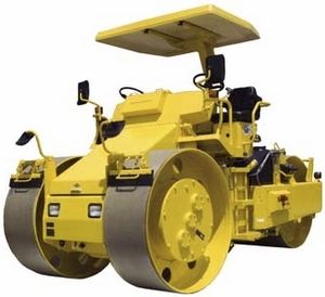 rolo compactador estático de três rodas