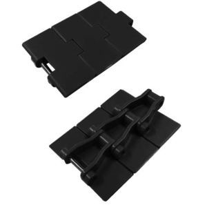 corrente transportadora em material plástico