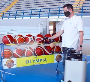máquina de pulverização de desinfetante