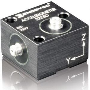 acelerômetro triaxial / piezoelétrico / de quartzo / de alta sensibilidade