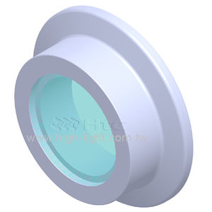 visor de fluxo em aço inoxidável