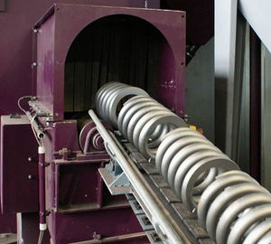máquina de shot peening com mesa giratória