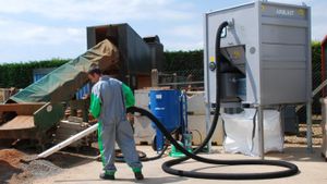 sistema de recuperação para materiais abrasivos