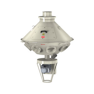 分配器的旋转产生一粒颗粒