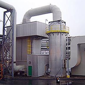 lavador de gases de via úmida