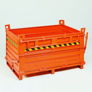 contêiner de lixo em aço inoxidável