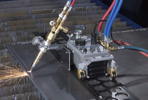 máquina de corte com chama