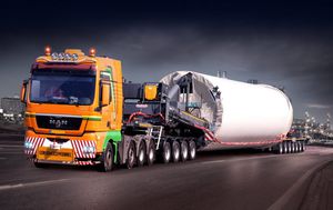 carreta para torre de moinho de vento 1