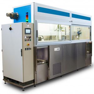 máquina de limpeza com solvente