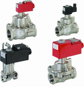 válvula solenoide servo-acionada