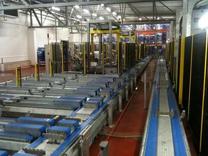 sistema transportador para a indústria alimentícia