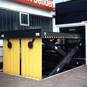 平台elevatória tipo tesoura fixa