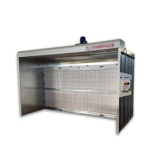 cabine de pintura aberta