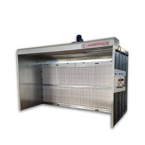 cabine de pintura aberta