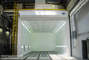 cabine de pintura fechada