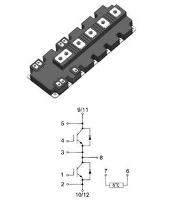 módulo de transistores IGBT 1