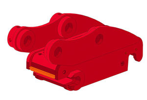 Sistema de engate rápido para escavadeira hidráulica