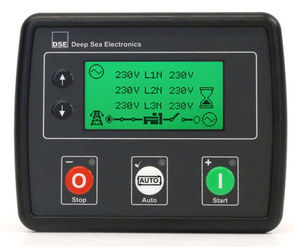 painel de controle para grupo gerador de energia