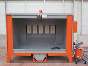 cabine de pintura a pó manual