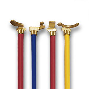 终端elétrico em metal prateado