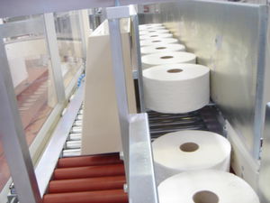 empilhador para transportador de rolos 1