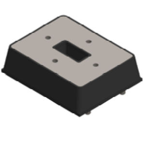isolador de vibração retangular