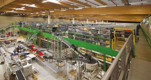 mezanino industrial com sistema de organização