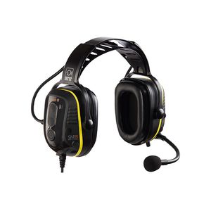 Fone de ouvideo com microfone com rádio