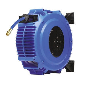 enrolador de mangueiras / de retorno automático / para instalação na parede / para água