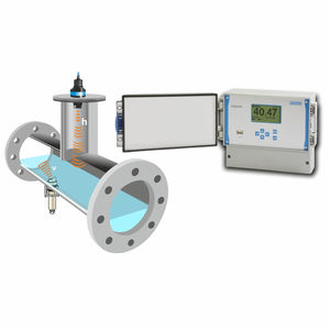 medidor de vazão ultrassônico / ultrassônico por efeito Doppler / para líquidos / com abraçadeira