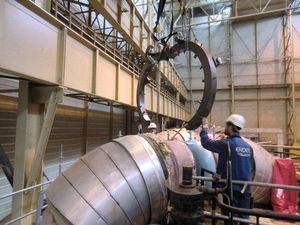 máquina de corte com faca rotativa