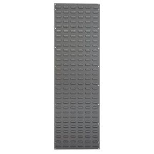 painel ranhurado com caixas bin