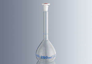 frasco com indicador de nível