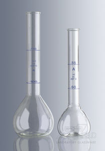 frasco com indicador de nível