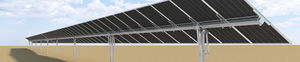 rastreador solar de um eixo