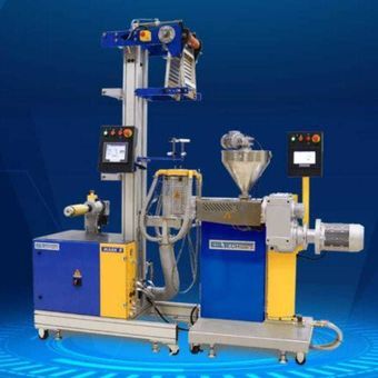 Linha de extrusão de laboratório