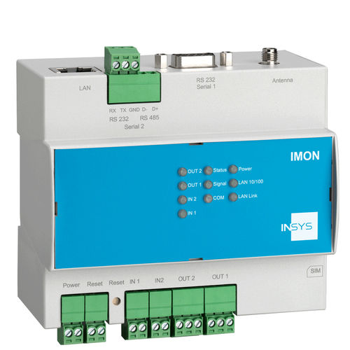 Roteador celular - IMON-U300 - INSYS MICROELECTRONICS GmbH - de transmissão de dados em pacotes / RS232 / LAN