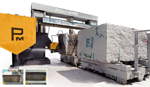 Máquina de corte com fio diamantado - Polywire 5/34 - Pellegrini - para pedra / CNC