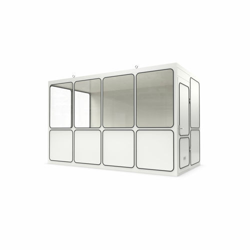 "sala dentro de sala" modular - Ri 12b - WSM – Walter Solbach Metallbau GmbH - em chapa / em fibra mineral / com piso de PVC